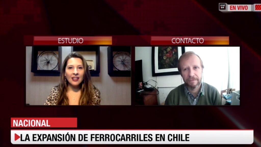 Entrevista a Francisco Gallego sobre la expansión de ferrocarriles en Chile en EmolTV
