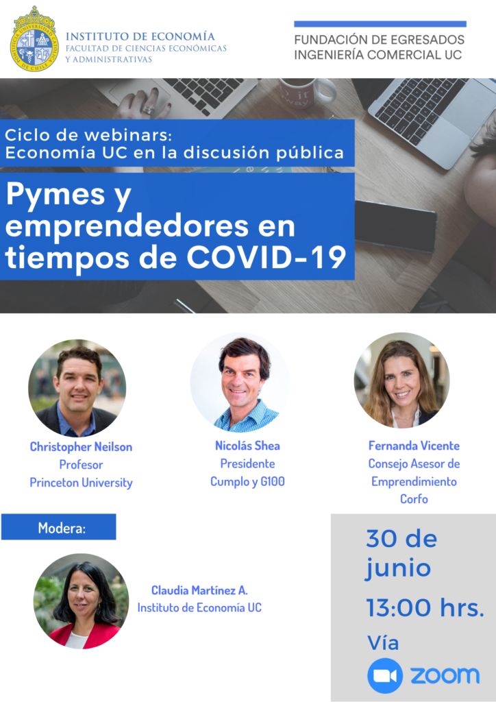 Seminario virtual “Pymes y emprendedores en tiempos de Covid-19”: 30 de junio