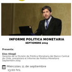 Banco Central presenta IPoM de septiembre