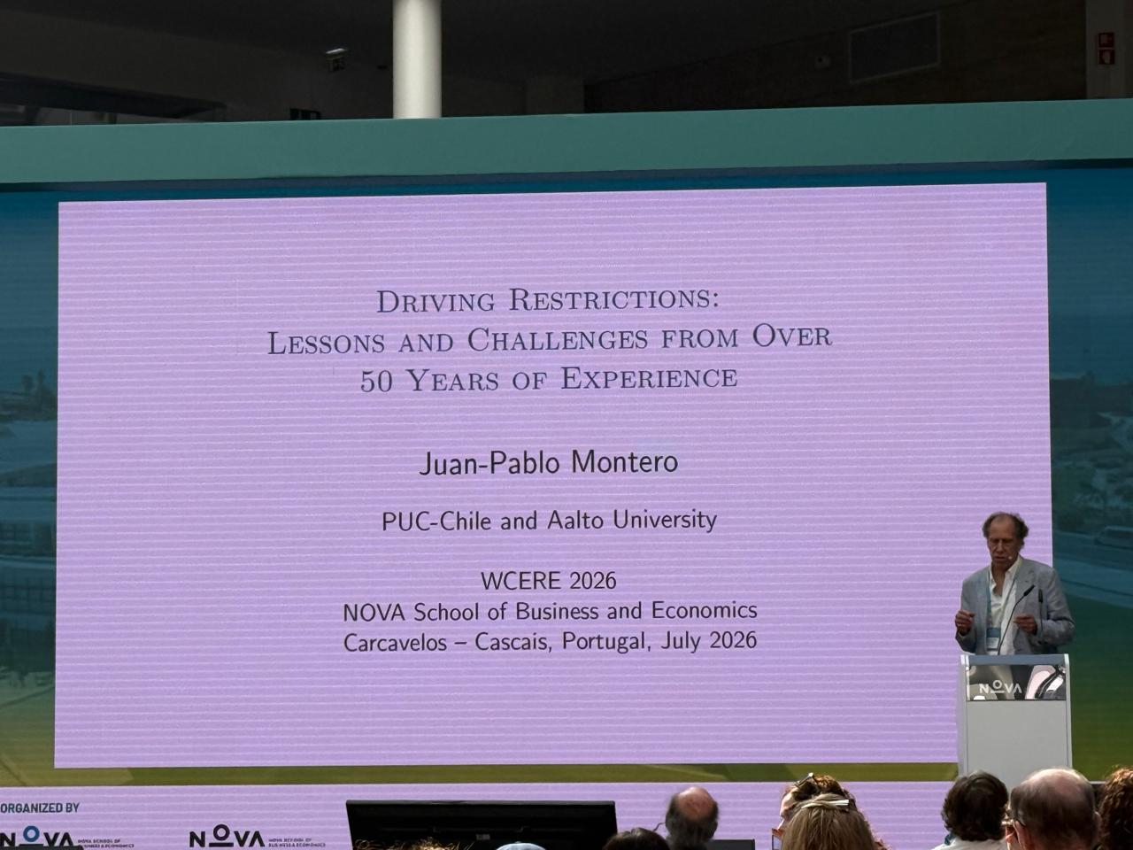 Juan Pablo Montero expuso como keynote speaker en el Congreso Mundial de Economía Ambiental 2026